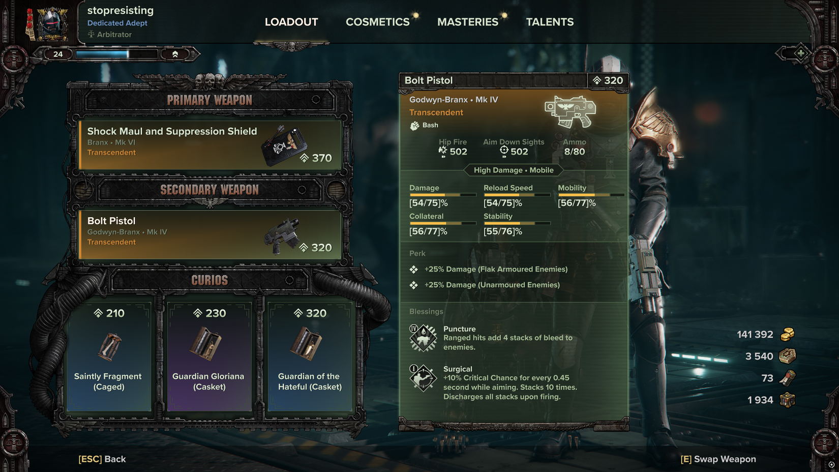 Darktide Bolt Pistol Arbitrator Build