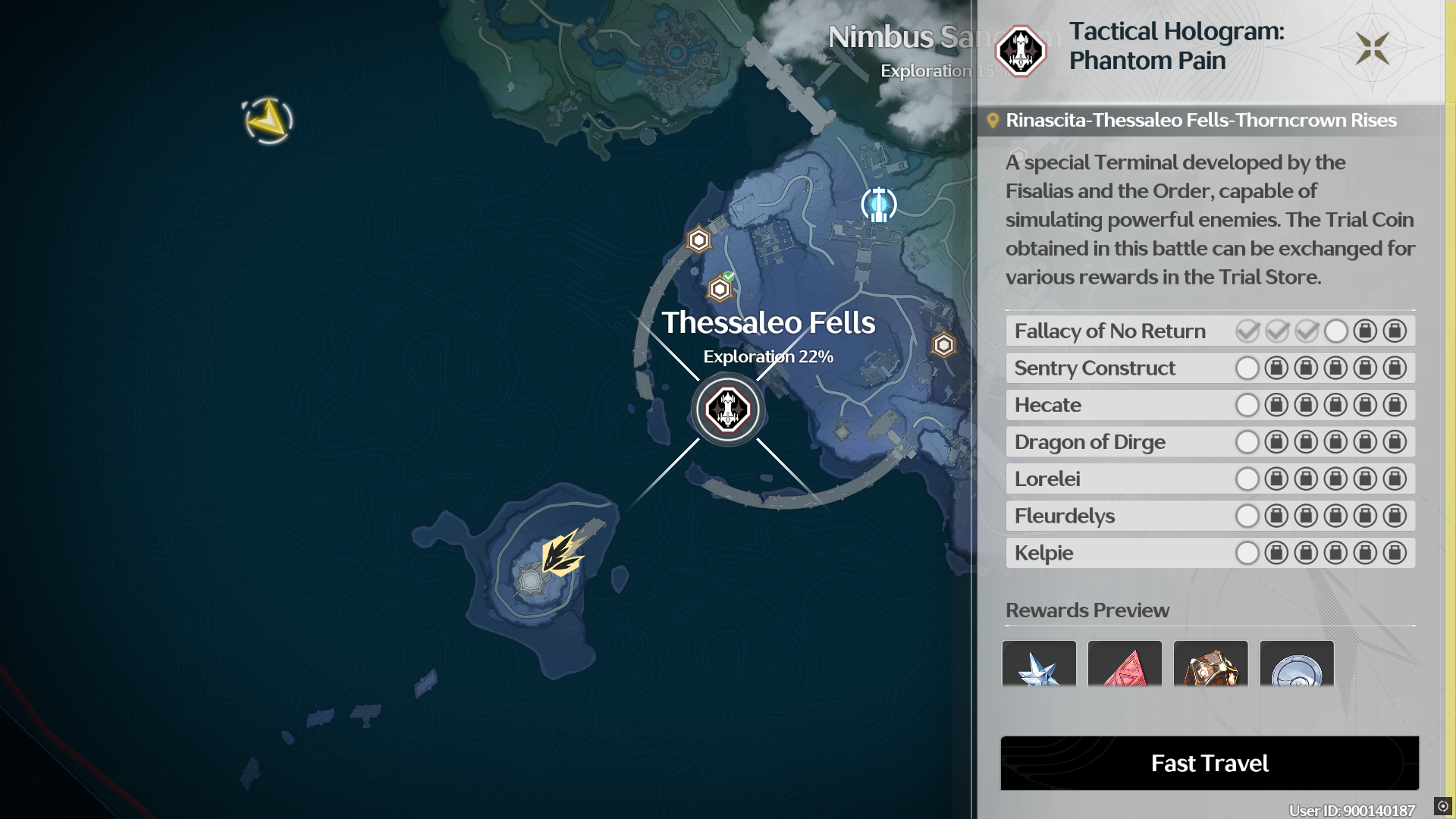 Wuwa Fallacy of No Return Tactical Hologram Location