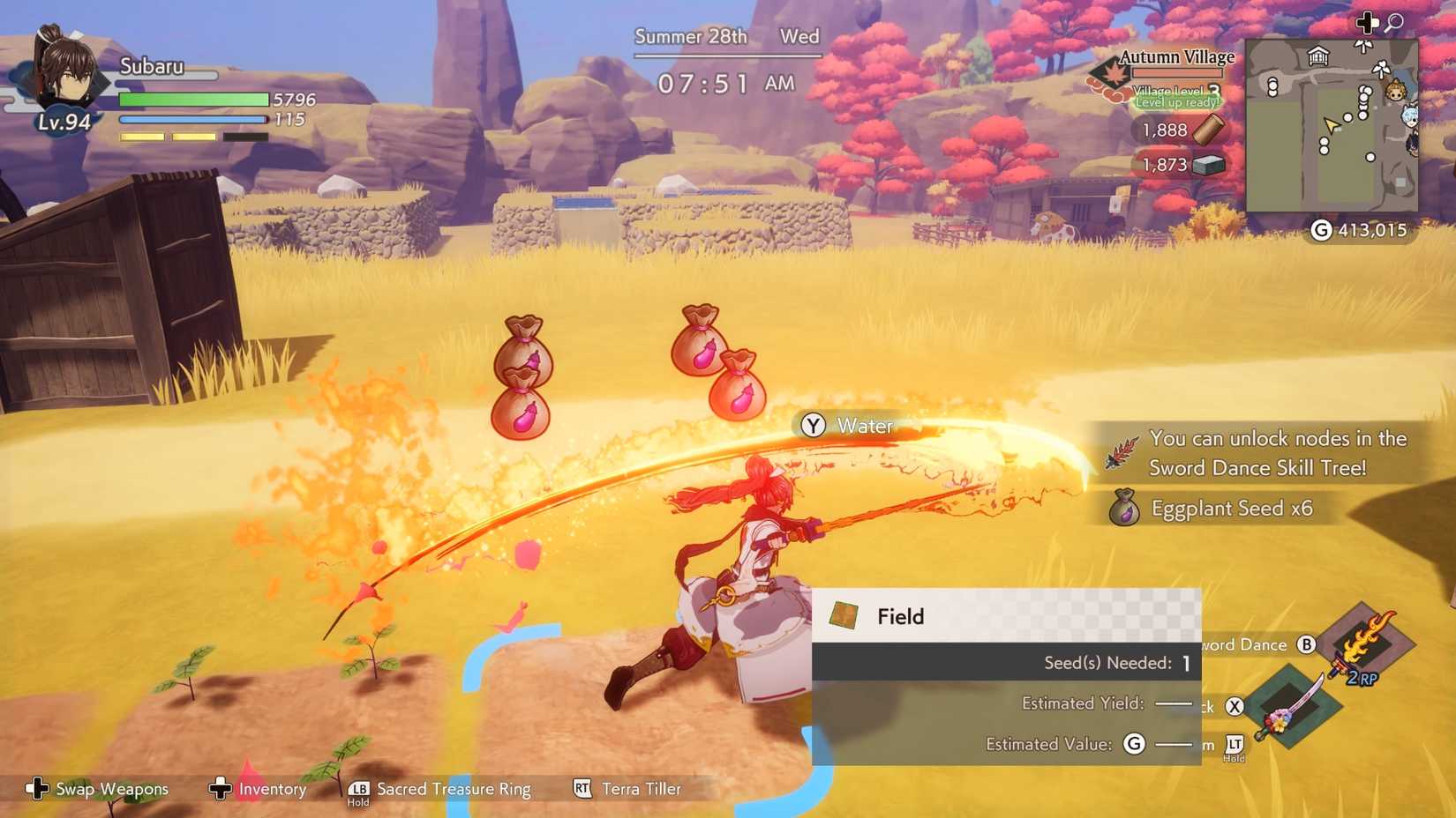 increase crop quality level in rune factory guardians of azuma