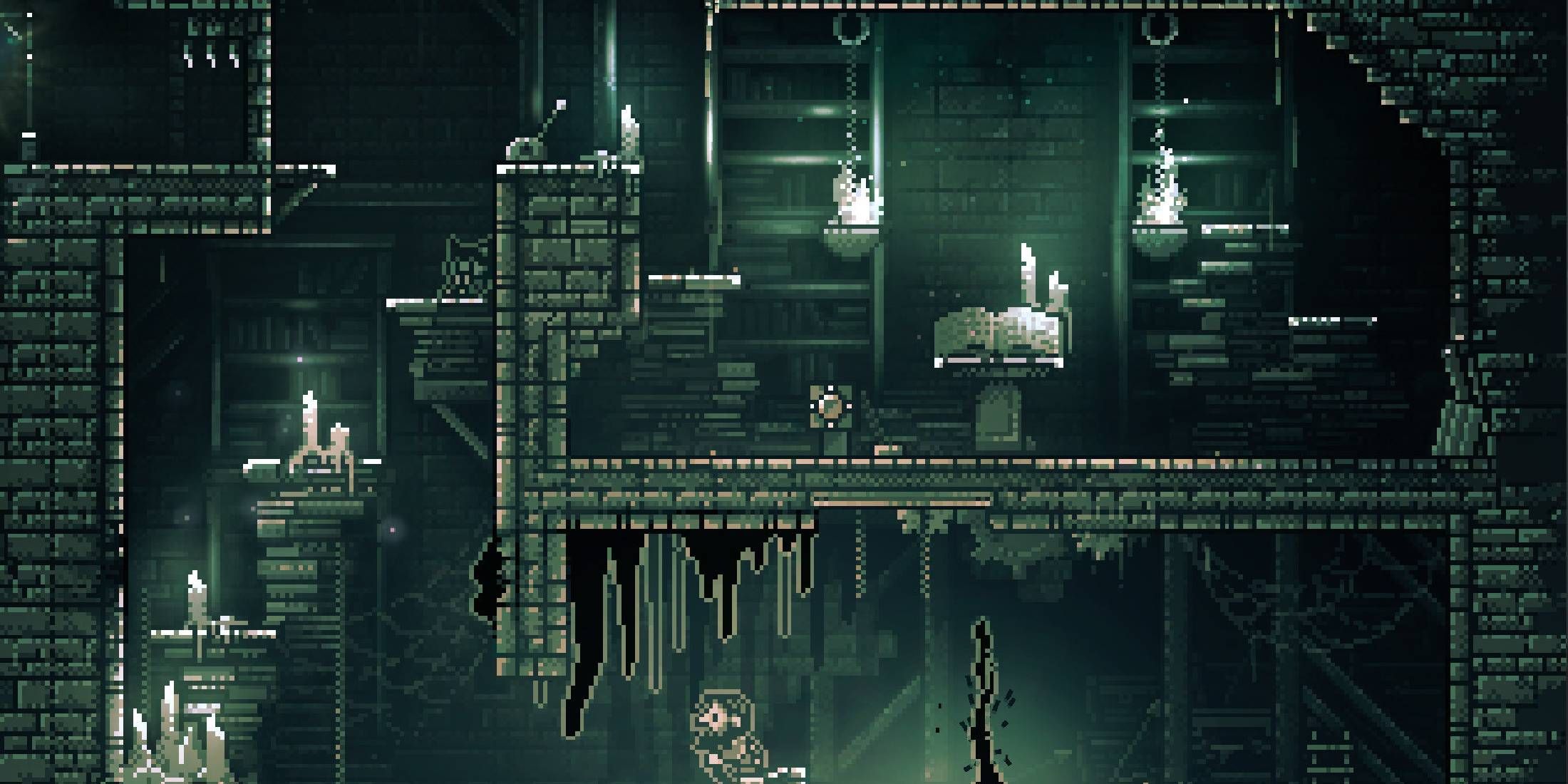 Inmost eerie castle interior