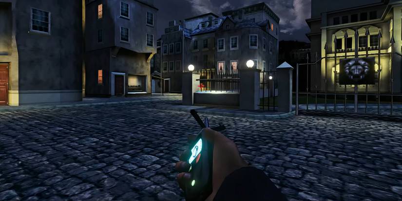 James Bond using his cellphone gadget in James Bond 007: Agent Under Fire