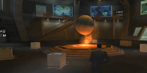 James Bond in the Octopus Base in James Bond 007: From Russia With Love