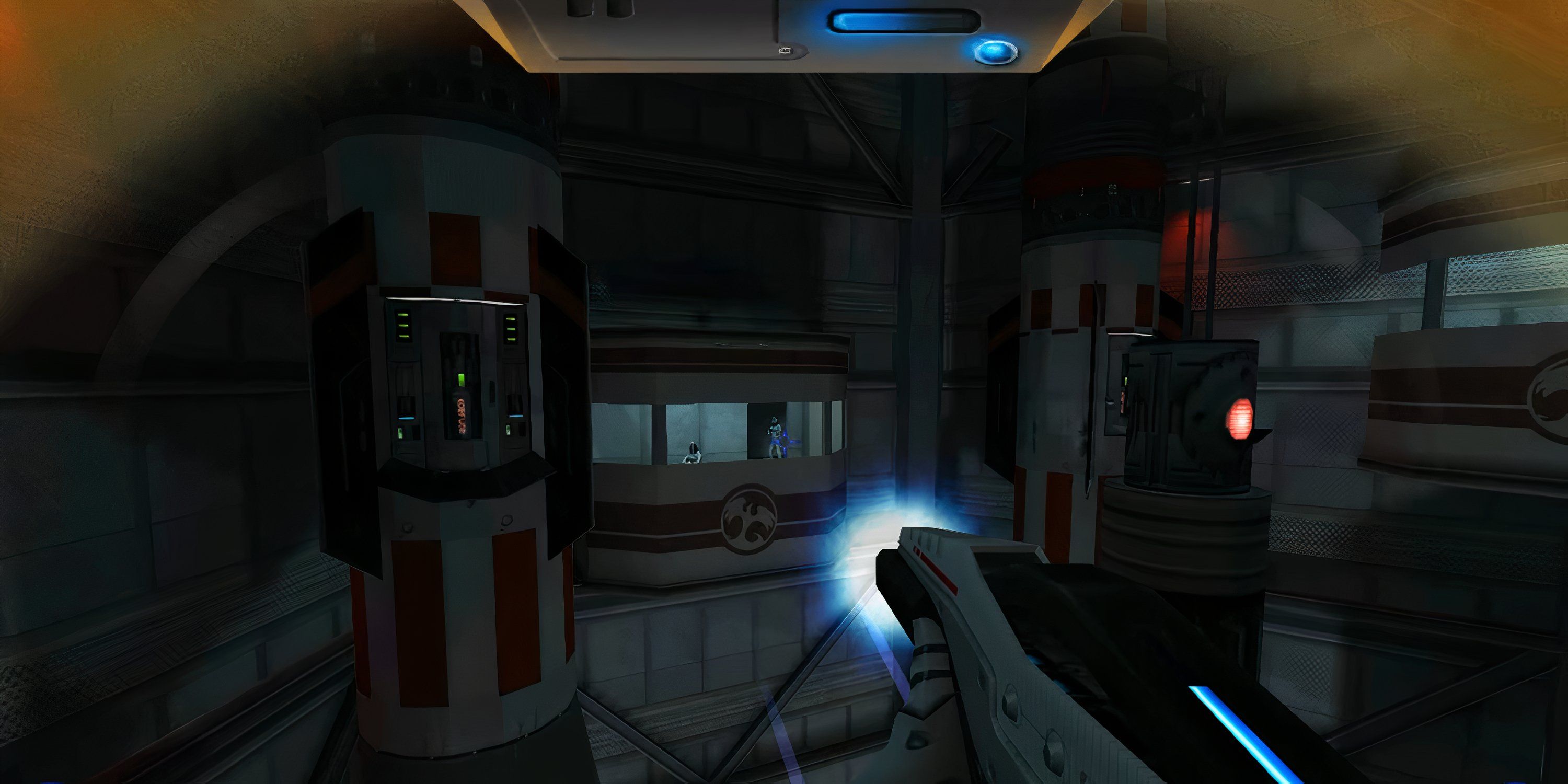 James Bond wielding a laser gun in James Bond 007: Nightfire