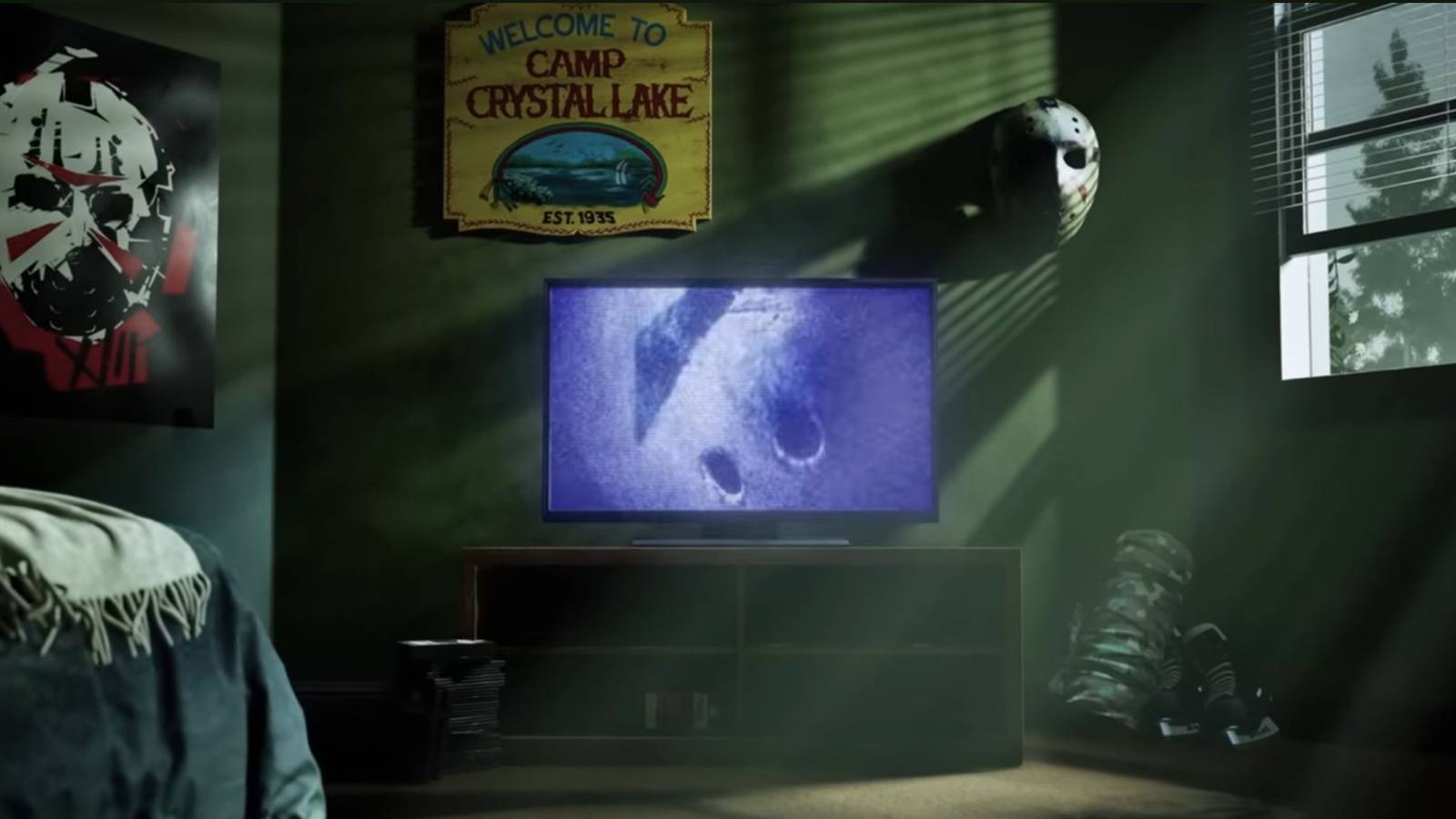 picture: scene from video announcement of jason at 2025's halloween horror nights.