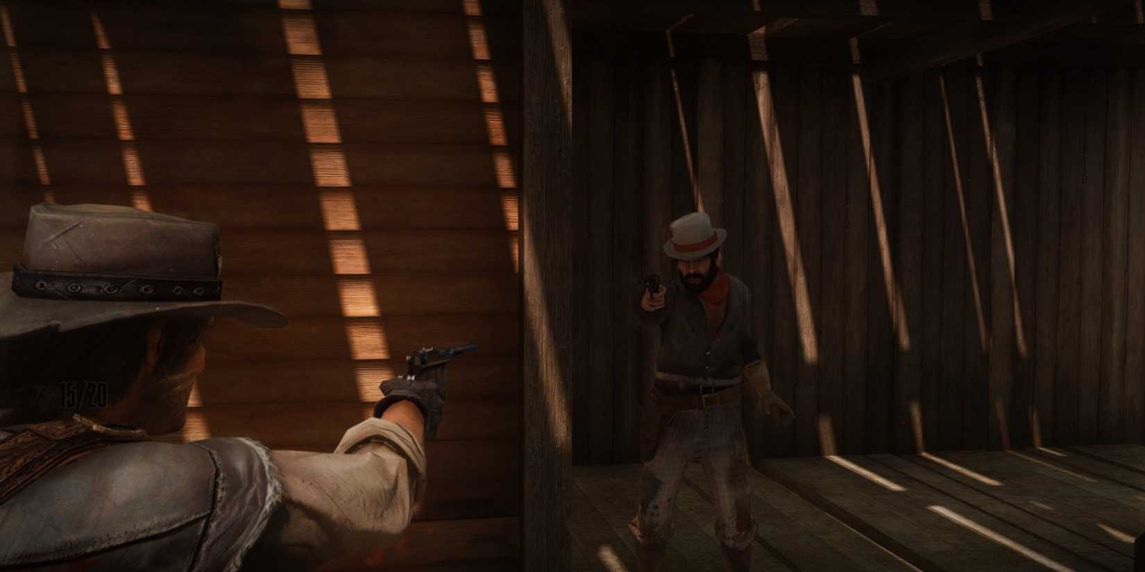 john marston disarms a walton gang member