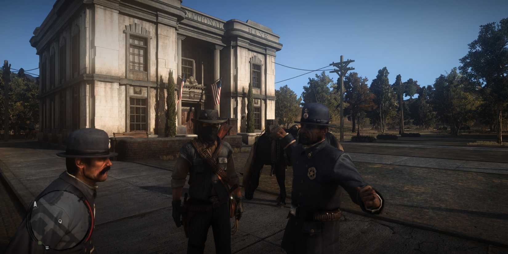john marston with cops