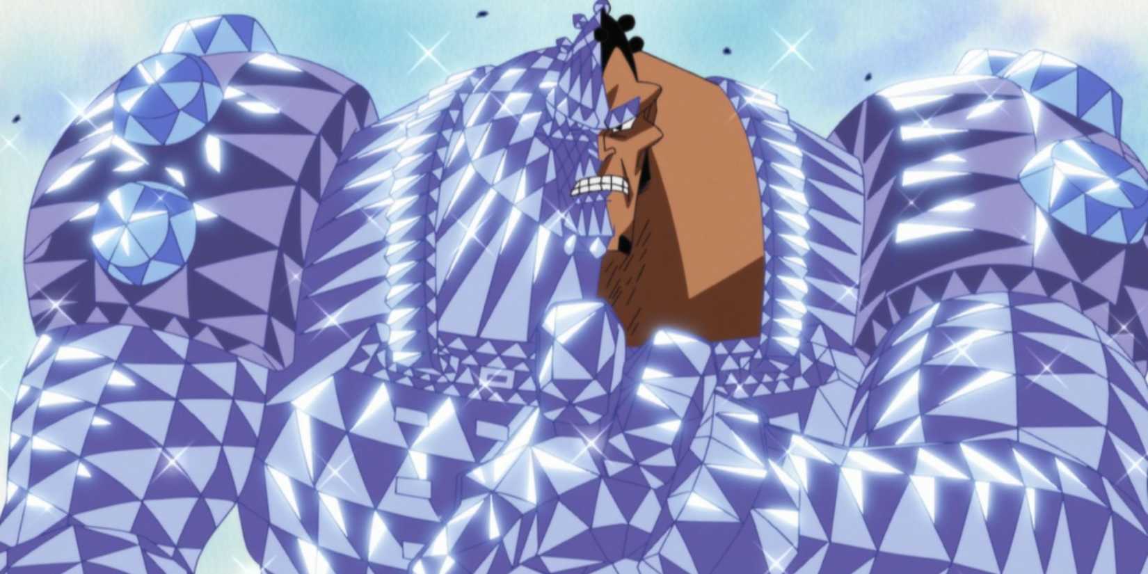 Jozu activates his diamond powers - One Piece