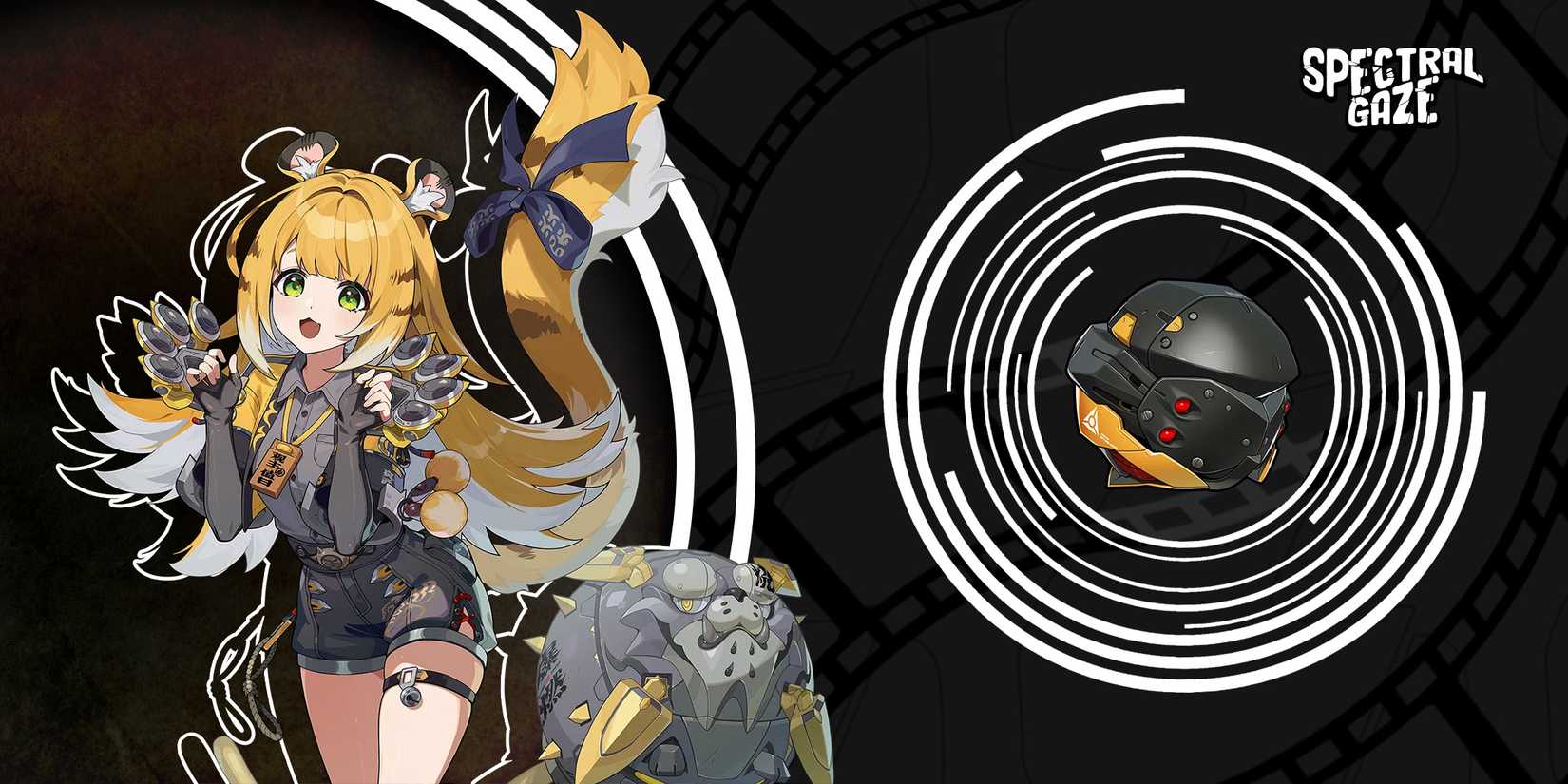 ju fufu using spectral gaze w-engine in zenless zone zero