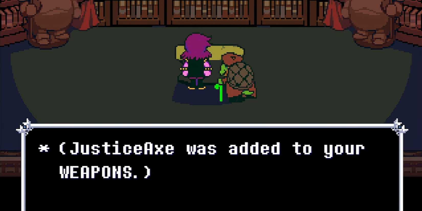 Justice Axe Reward in Deltarune