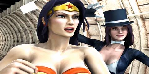 Wonder Woman and Zatanna in Justice League Heroes