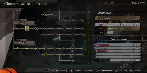 Kanesada weapon in Raidou Remastered The Mystery of the Soulless Army