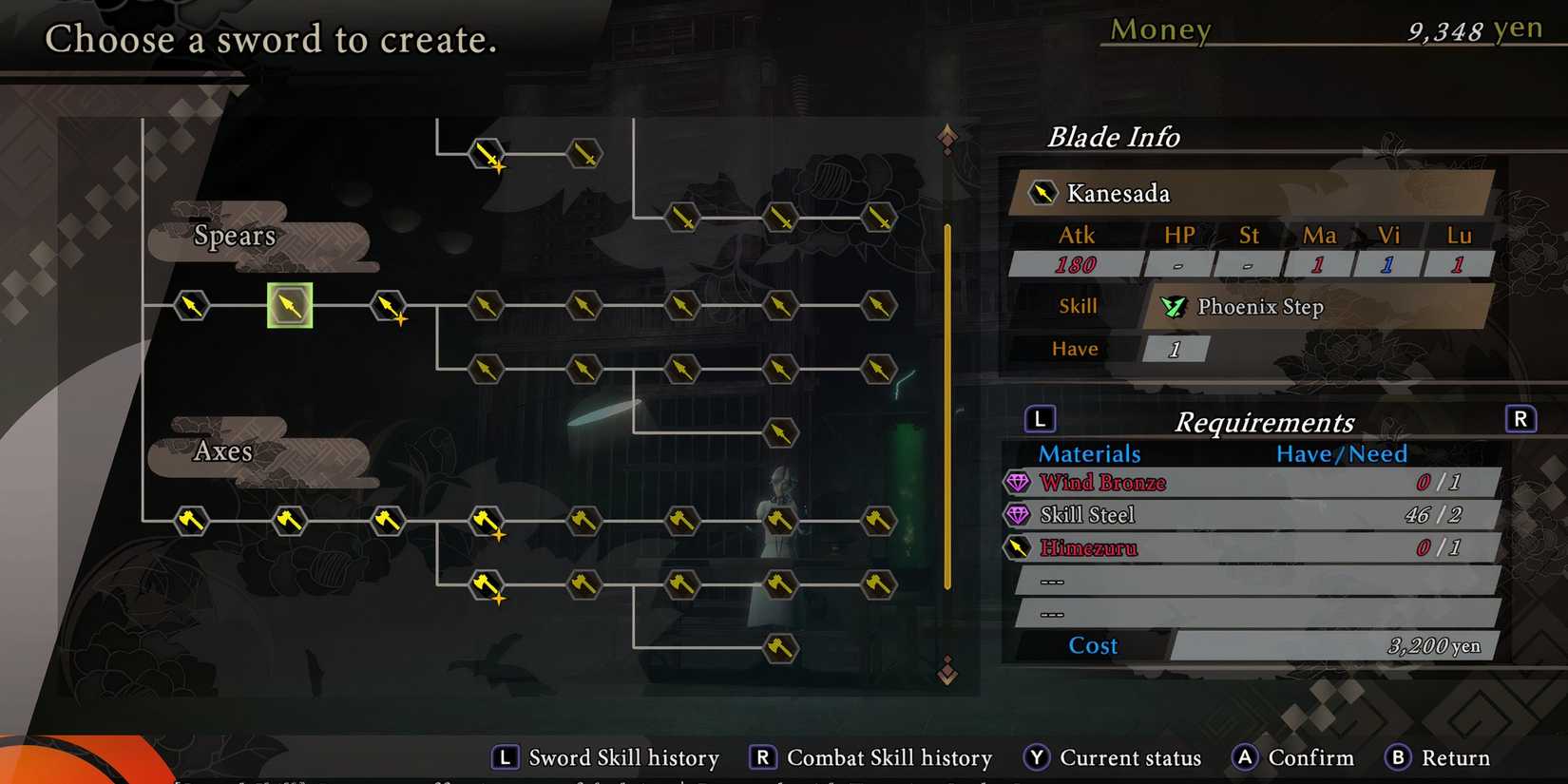 Kanesada weapon in Raidou Remastered The Mystery of the Soulless Army