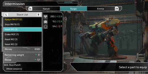 Kasel M2 arm in Front Mission 3 Remake