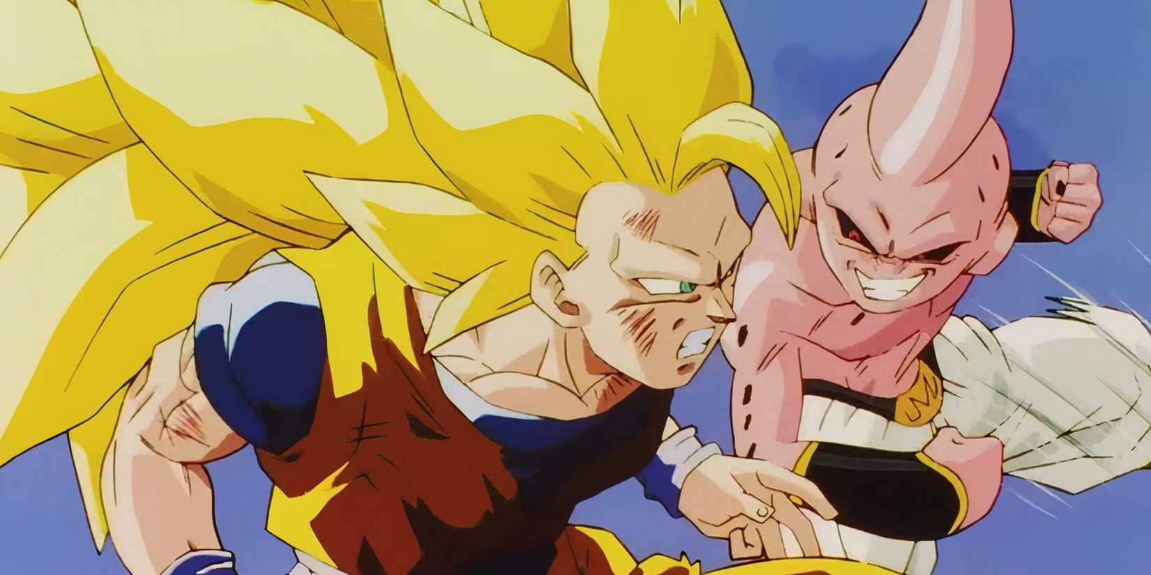 Kid Buu VS Super Saiyan 3 Goku in Dragon Ball Z