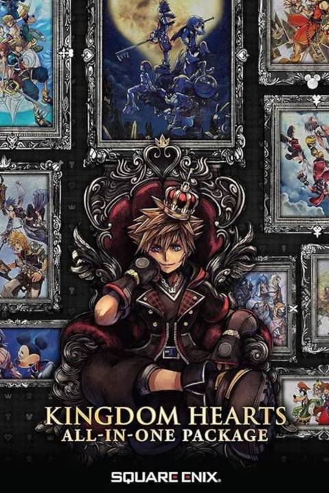 KINGDOM HEARTS All-In-One Package video game cover art tag