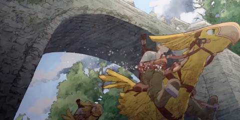 Knights riding chocobos in Final Fantasy Tactics The Ivalice Chronicles
