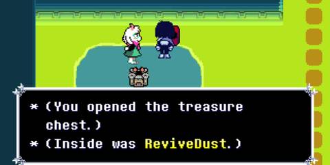 Kris and Ralsei find the Revive Dust - Deltarune