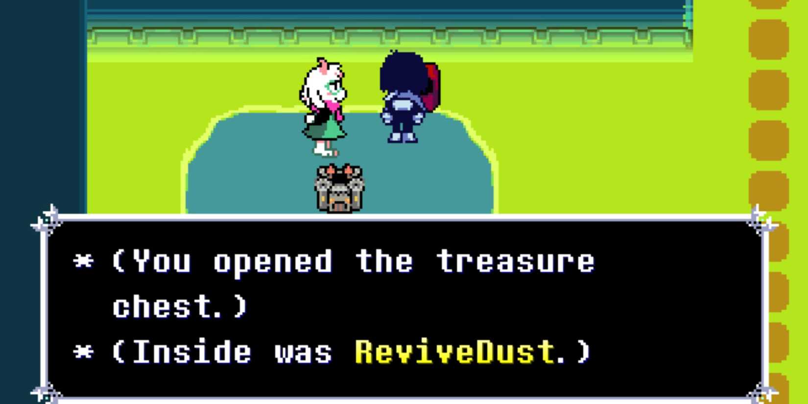 Kris and Ralsei find the Revive Dust - Deltarune