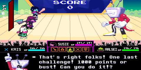 Kris, Susie and Ralsei confront Mr. Ant Tenna - Deltarune