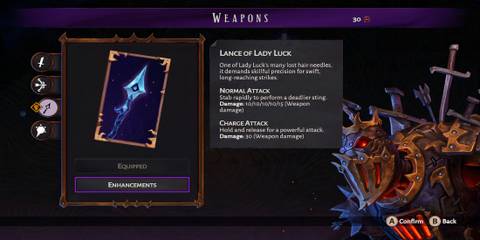Lance Of Lady Luck in Lost in Random The Eternal Die