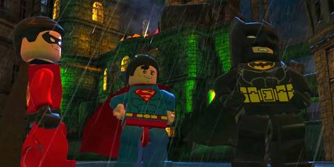 Superman joining Batman and Robin in LEGO Batman 2: DC Super Heroes