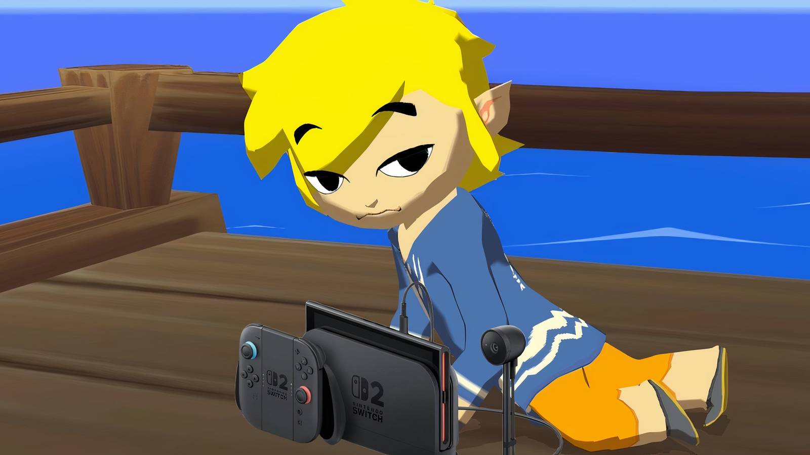 Link in The Wind Waker with a Switch 2