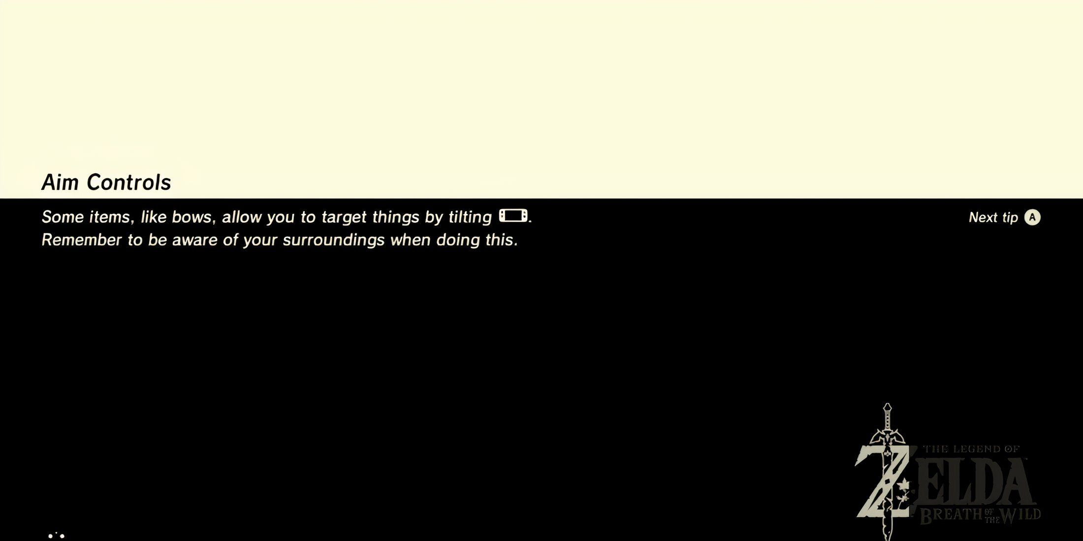 Loading the game in The Legend of Zelda Breath of the Wild