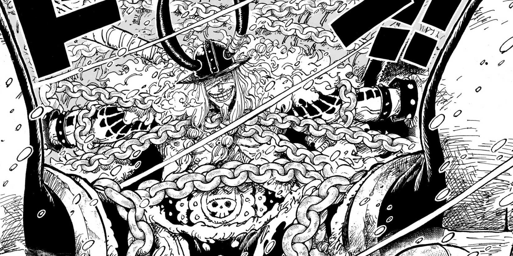 Loki trapped in chains at the bottom of Elbaf - One Piece