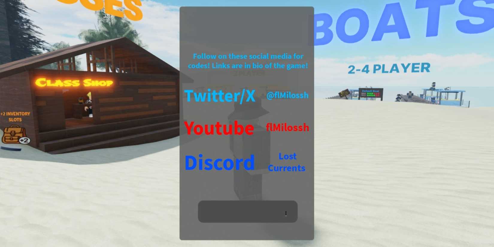 Roblox: Lost Currents Codes