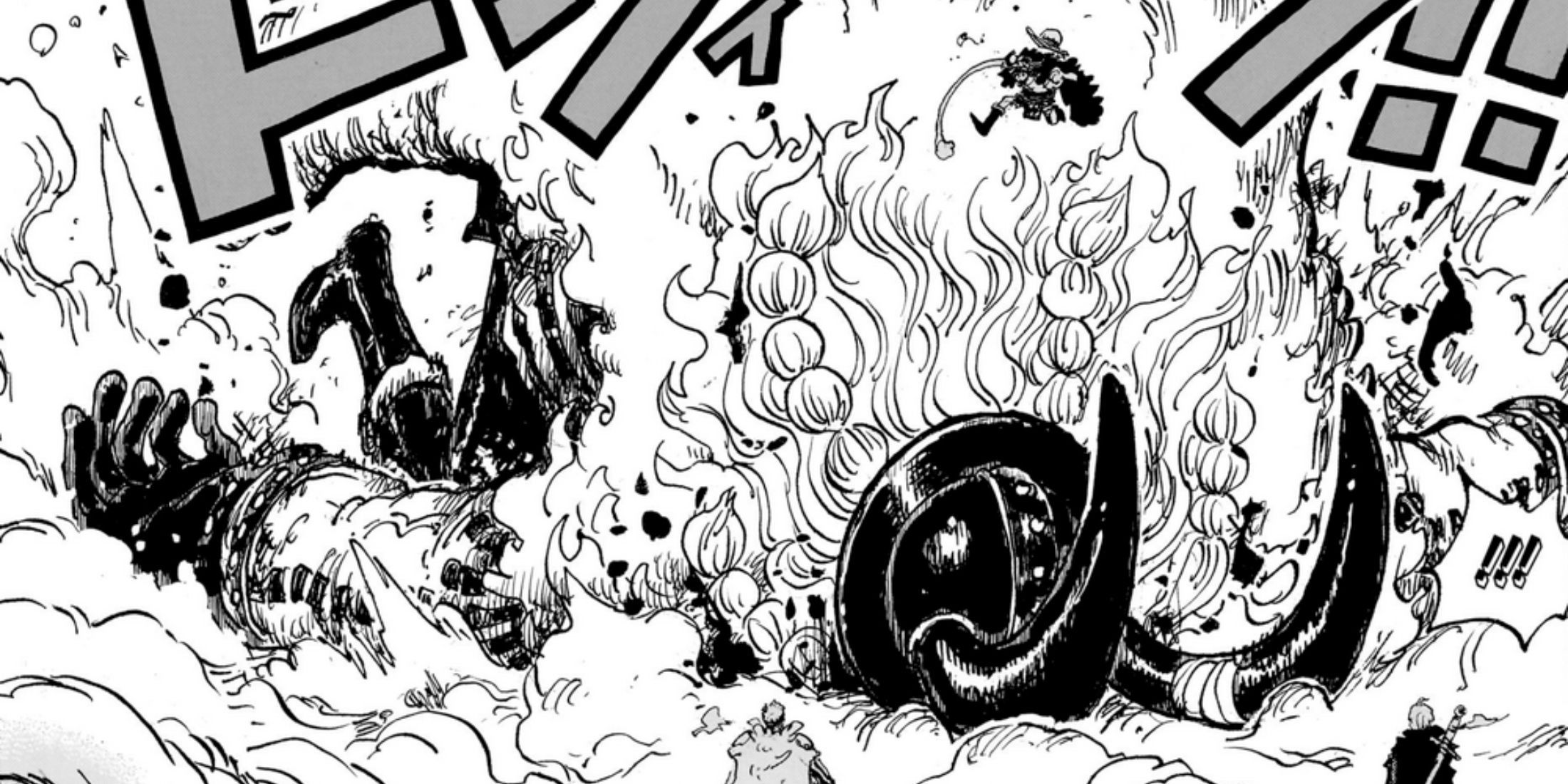 Luffy knocks Loki so that GERD can treat him -one piece