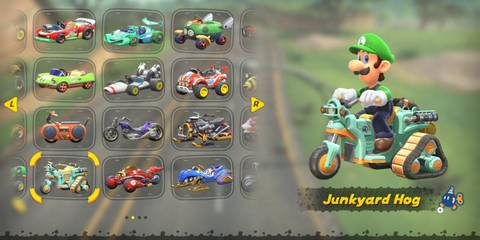 luigi on the junkyard hog-1