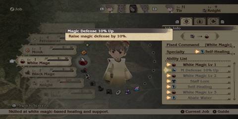 M.Defense Up 10% Up skill in Bravely Default Flying Fairy HD Remaster