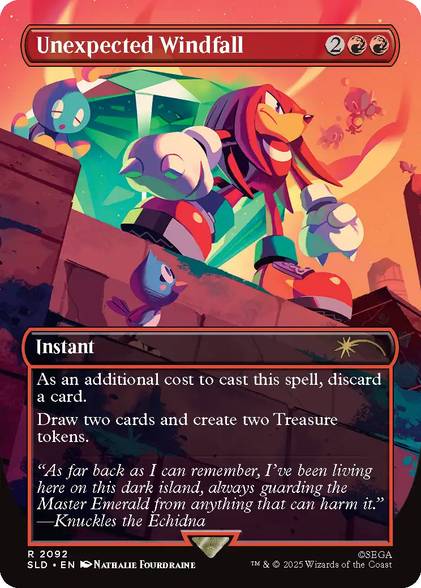 sonic the hedgehog mtg bonus cards MTG's Secret Lair will include Chaos Emerald ICv2: 'Secret Lair X Sonic