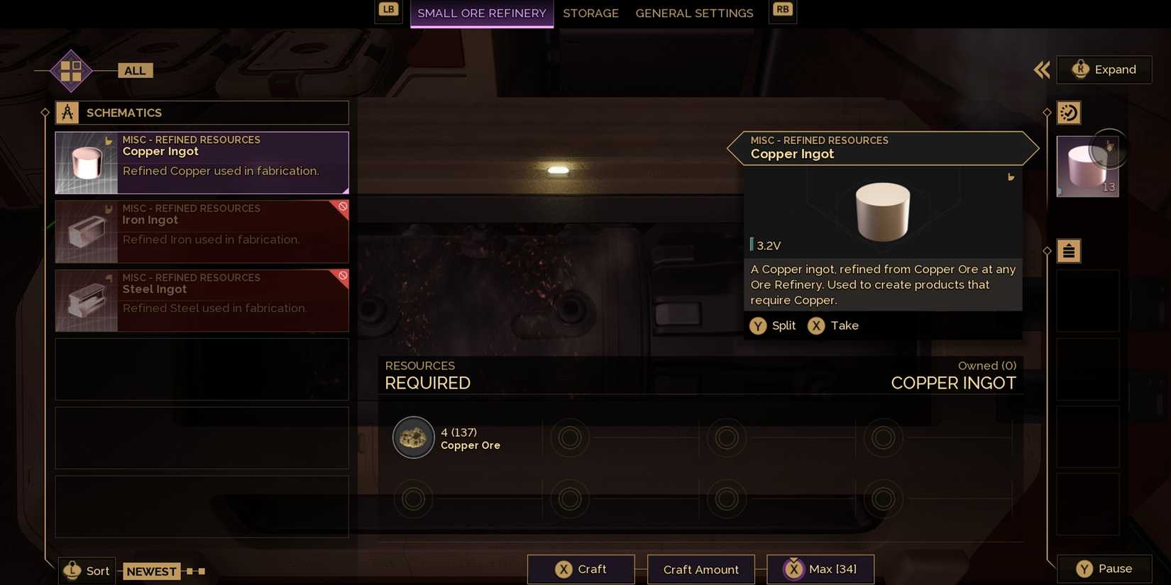 make copper ingot in dune awakening