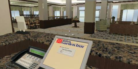 Managing a desk in Hilton Garden Inn Ultimate Team Play