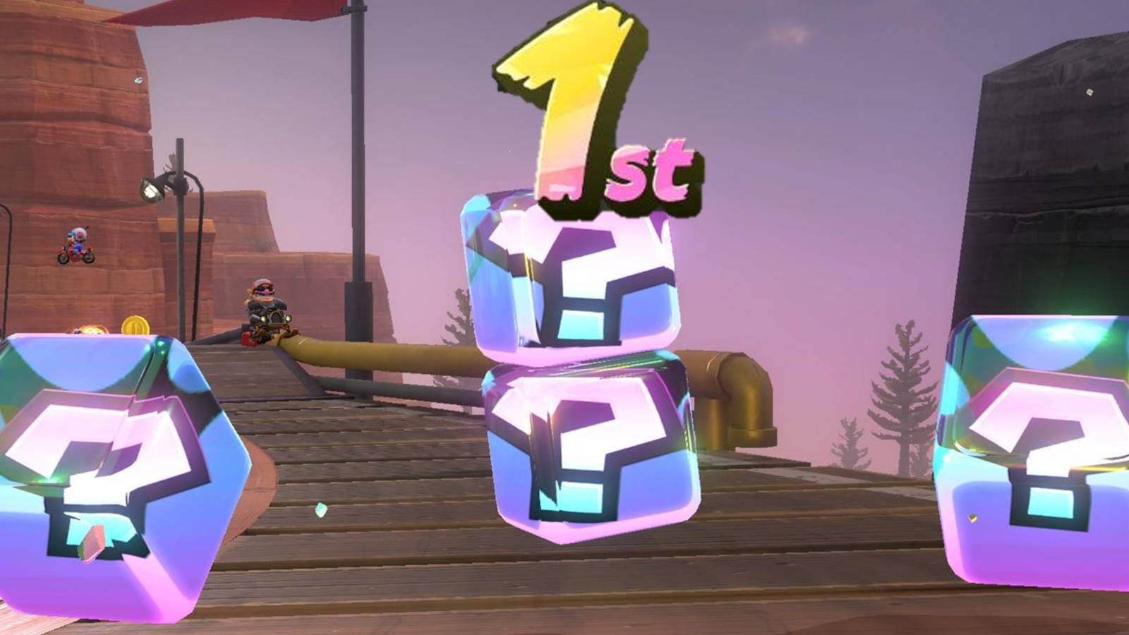 mario kart items 1st place