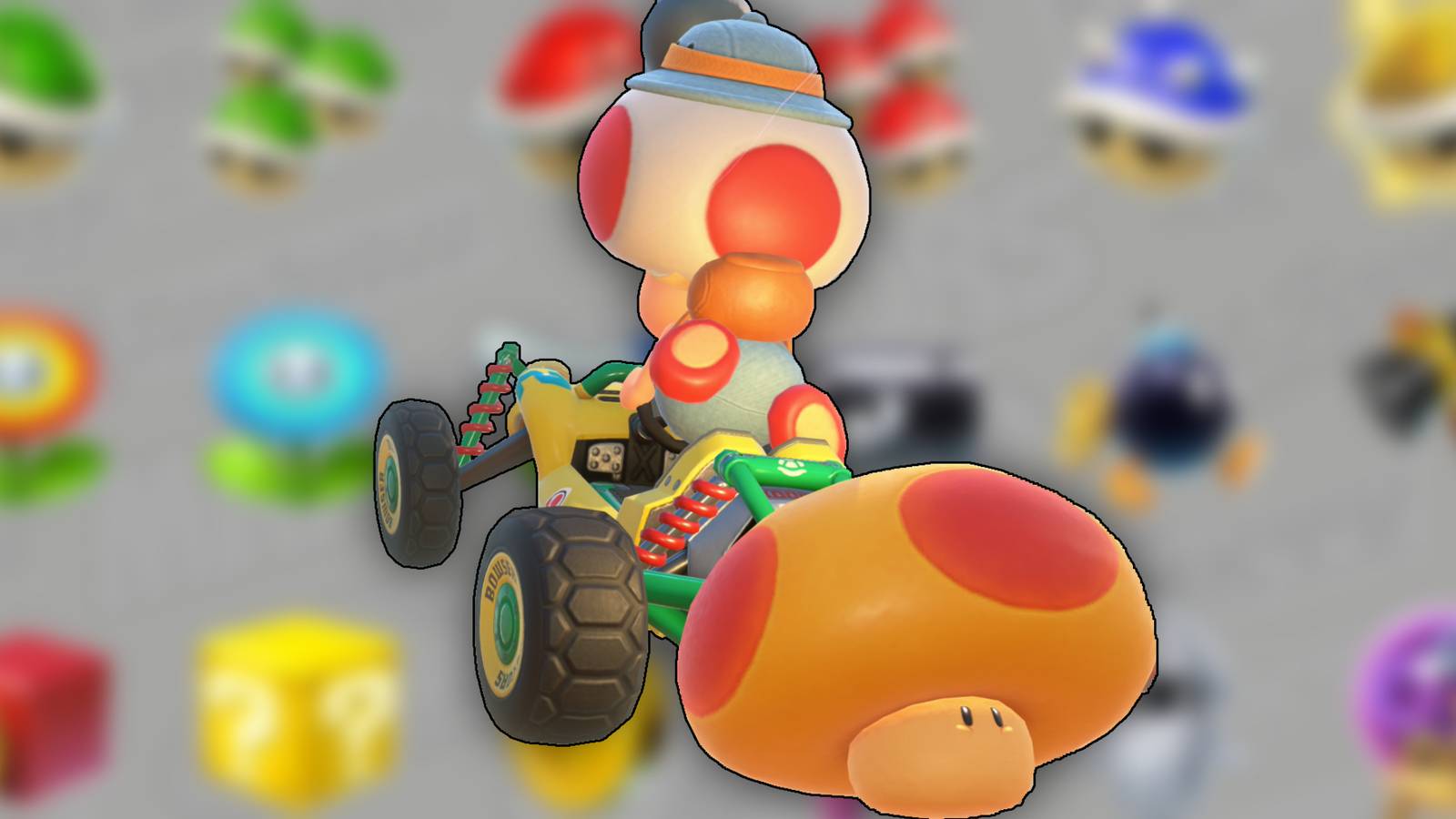 Mario Kart World All Items List Every Item MKW Toad Mega Mushroom Items