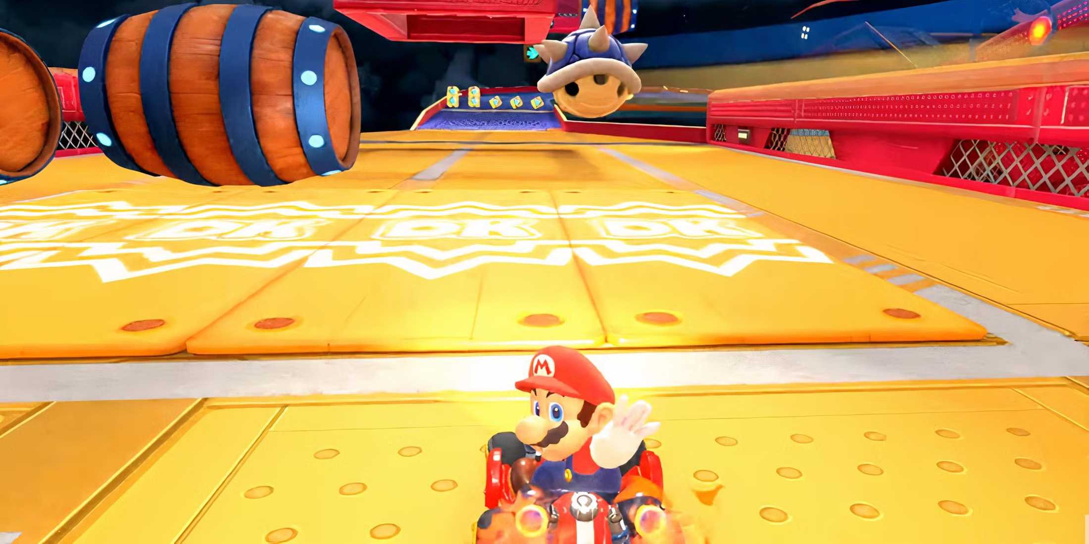Mario Kart World Player Gets Hit by Blue Shell at the Worst Possible Time