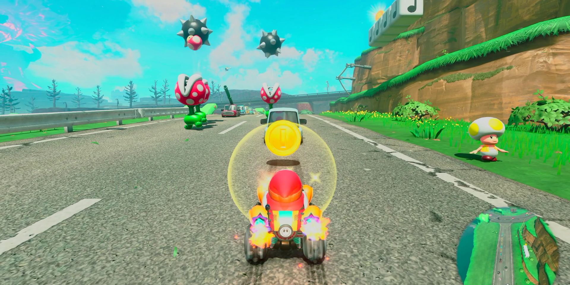 Obstrucción de Mario-Cart-World-Coin-Glach
