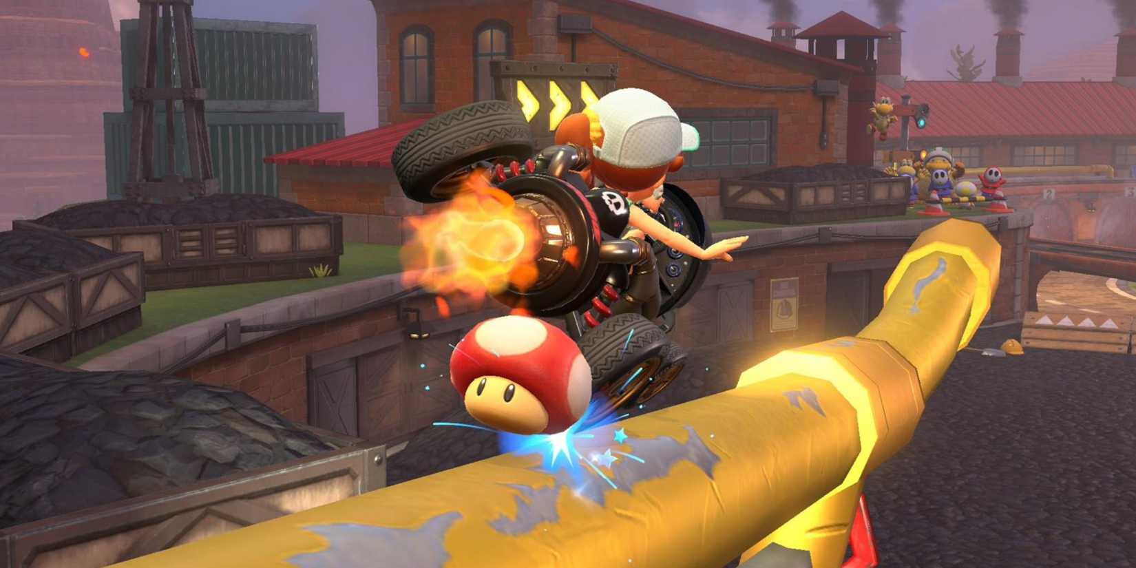mario kart world's dash mushroom