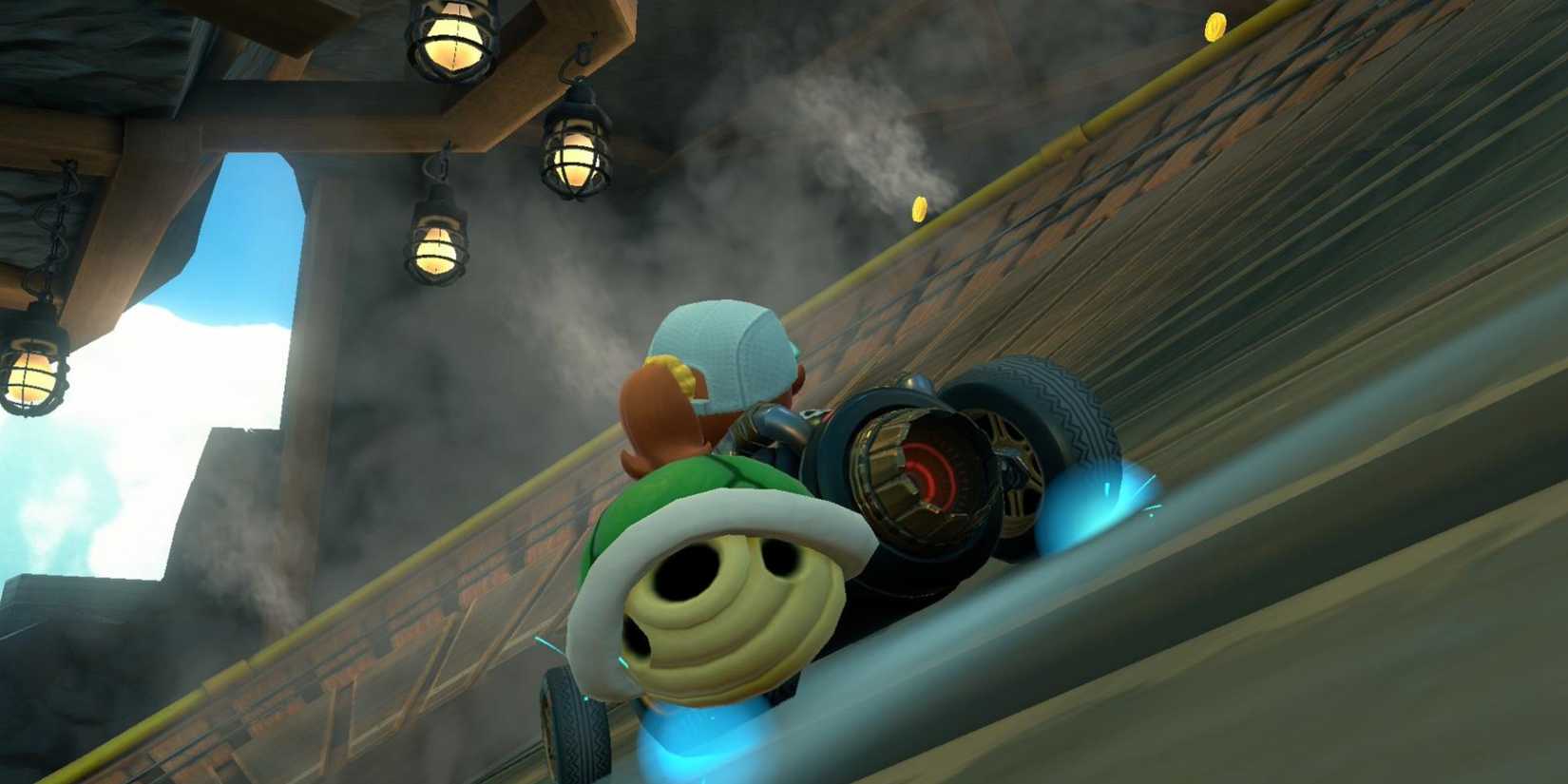 mario kart world's green shell