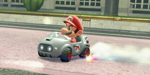 mario turbo drifting in mario kart world 