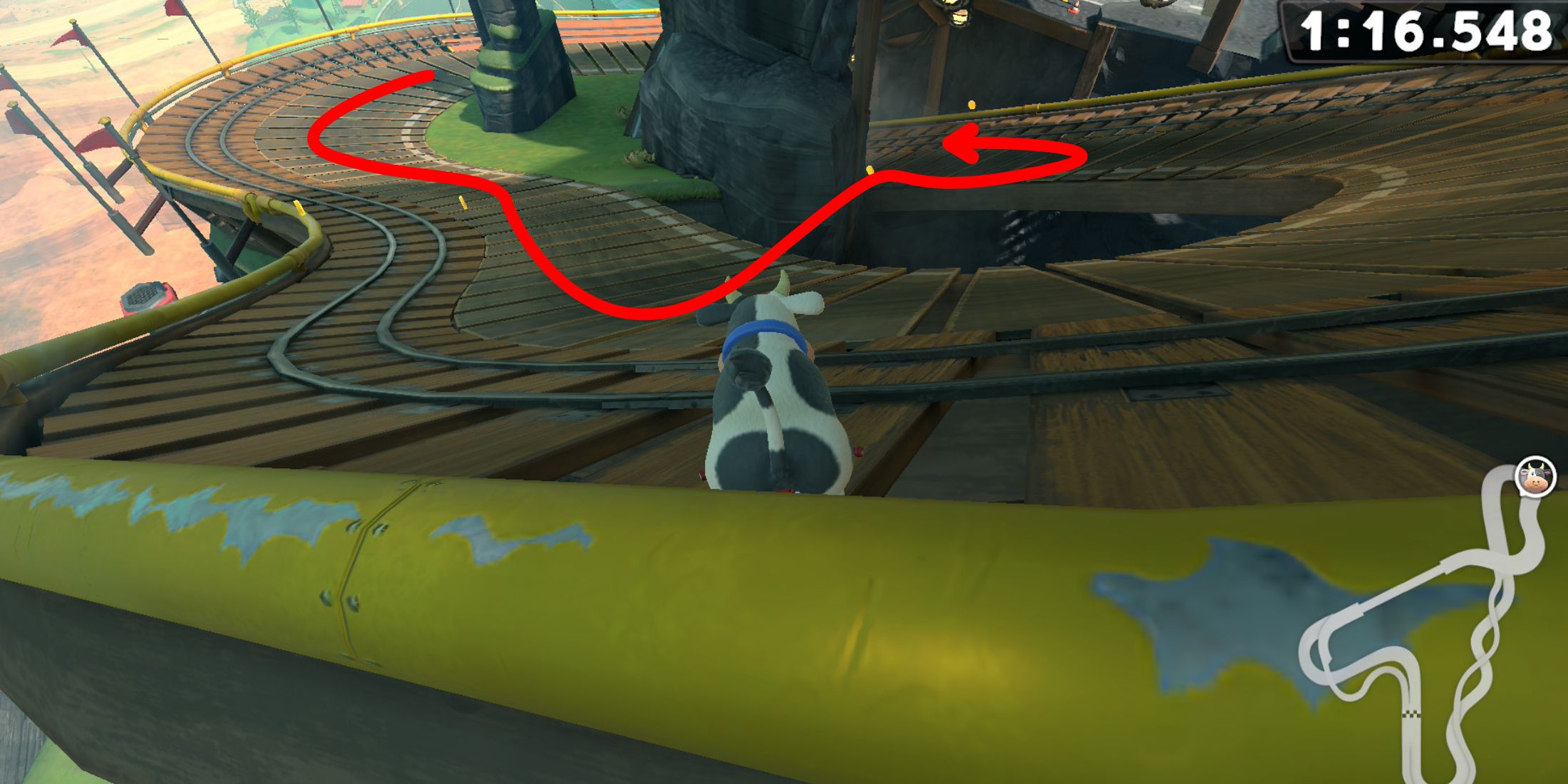 Mario Kart World Whistlatop Summit Shortcuts Shortcut 3