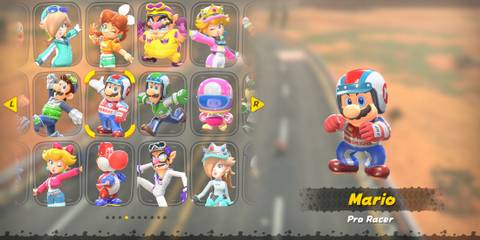Mario’s Pro Racer costume in Mario Kart World