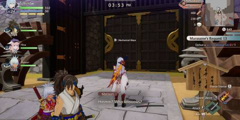 Mechanical Maze entrance in Rune Factory Guardians of Azuma