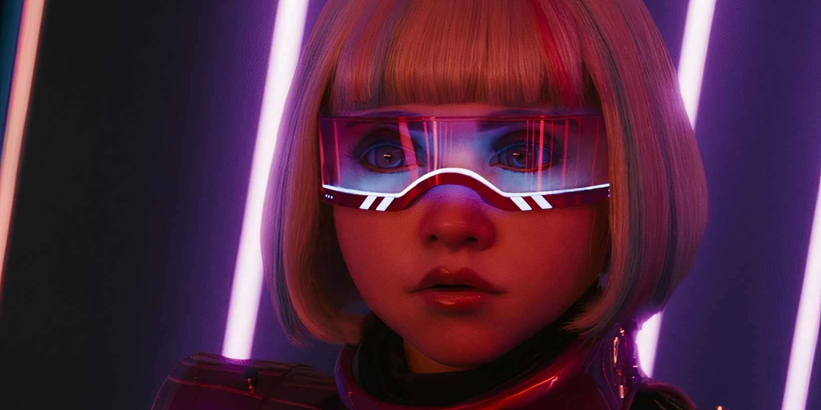 Megan in cyberpunk in Megan 2