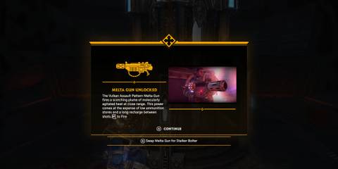 Melta Gun weapon in Warhammer 40,000 Space Marine