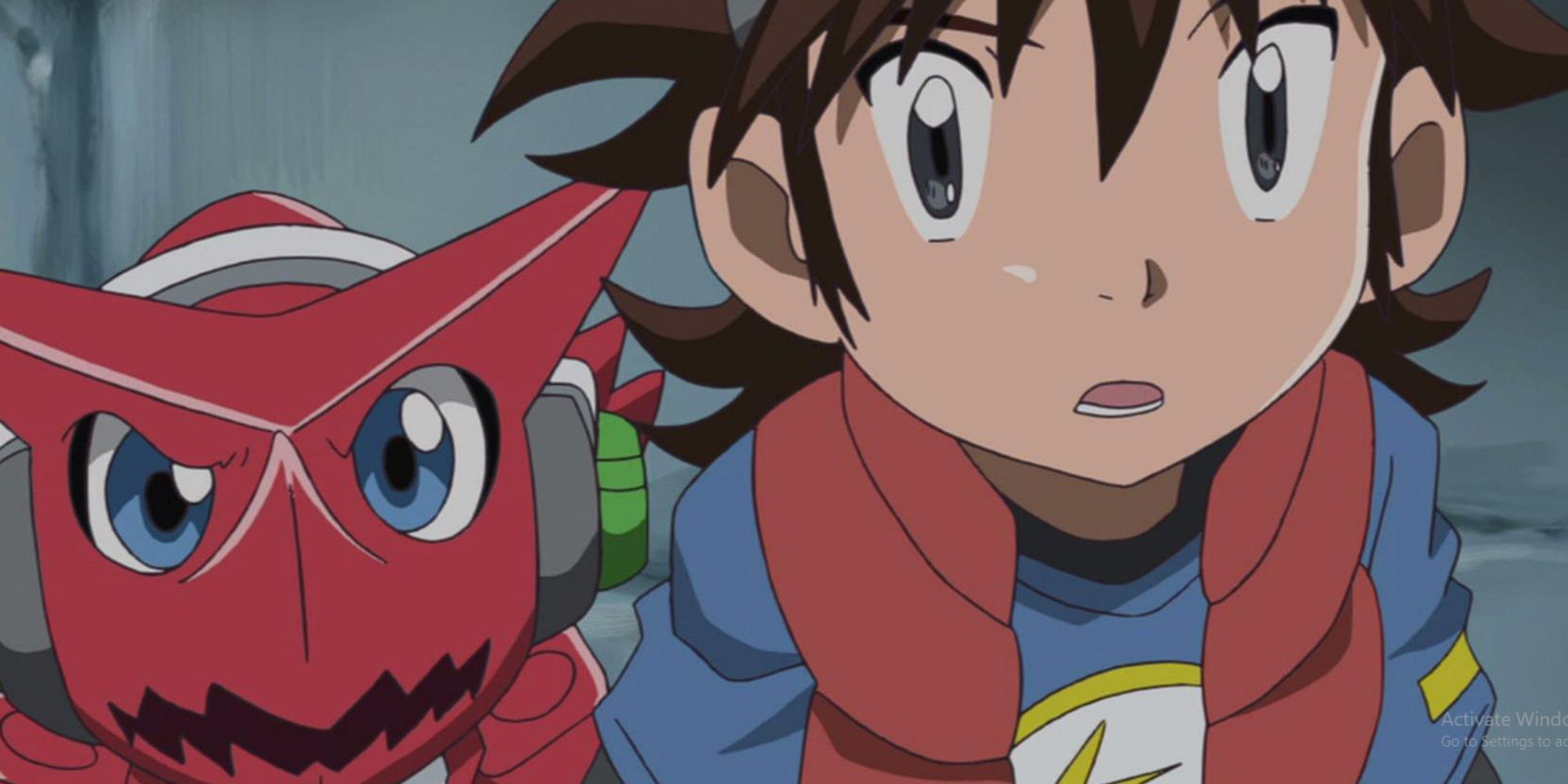 Mikey and Shoutmon Digimon