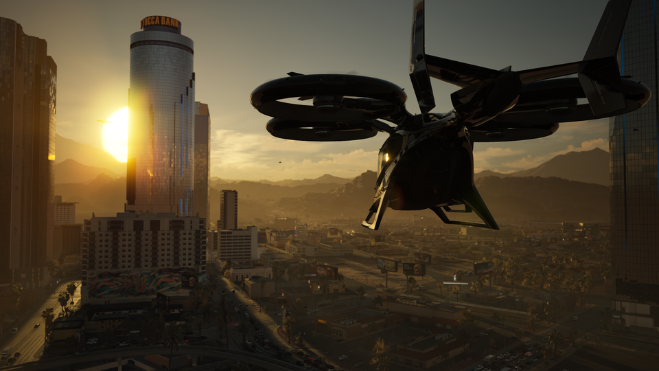 MindsEye_Sky Car Sunset Flight