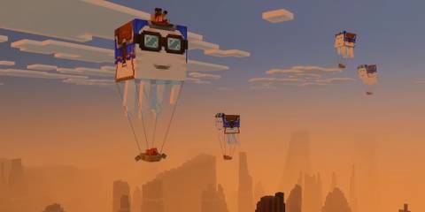 Minecraft Vibrant Memories Aerial Shot